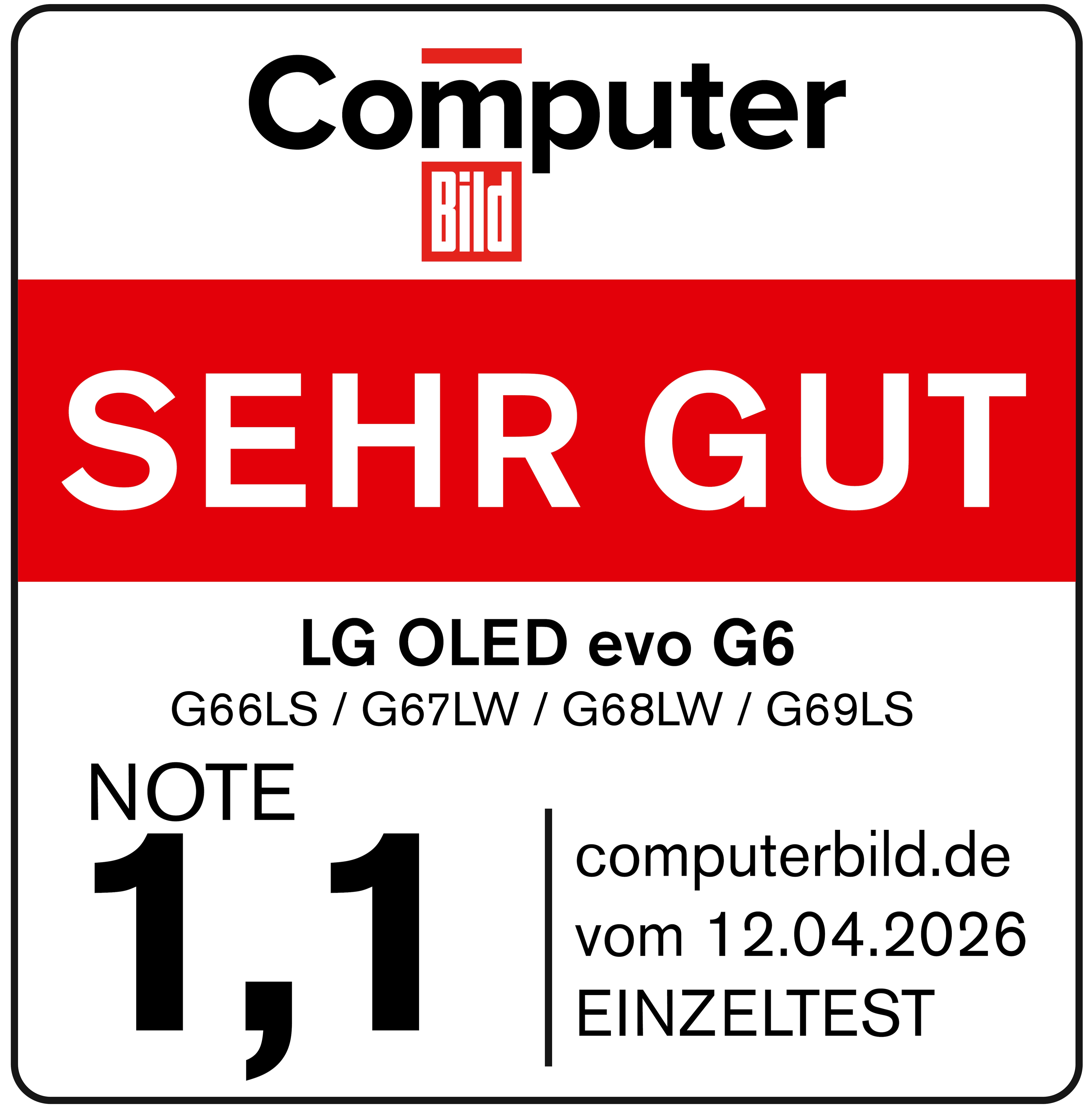 Computer BILD OLED evo G6